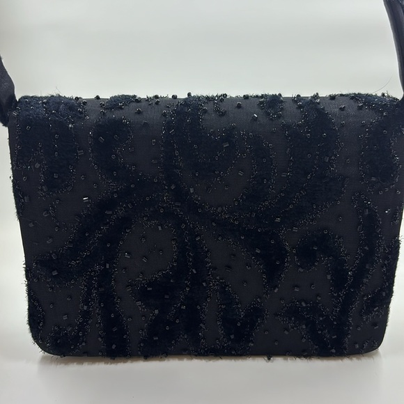 Black beaded evening bag - Picture 2 of 6